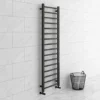 Brooklyn Black Nickel 1600 x 500mm Straight Heated Towel Rail