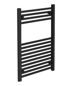 Toreno Black W500 x H800mm Heated Towel Rail