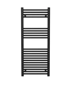 Toreno Black W500 x H1200mm Heated Towel Rail -Cheap Bathroom Heating Store 512 BS d2 460