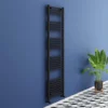 Toreno Black Curved W500 x H1800mm Heated Towel Rail 2 Toreno Black Curved W500 x H1800mm Heated Towel Rail -Cheap Bathroom Heating Store 518 BC np