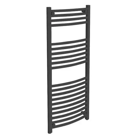 Diamond Curved Heated Towel Rail - W500 x H1200mm - Anthracite 4 Diamond Curved Heated Towel Rail - W500 x H1200mm - Anthracite - Image 2