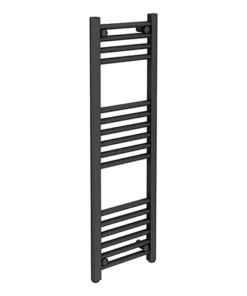 Diamond Heated Towel Rail - W300 x H1000mm - Anthracite