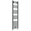 Diamond Heated Towel Rail - 400mm x 1600mm - Anthracite - Straight -Cheap Bathroom Heating Store AFT4X16 prod