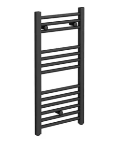Diamond Heated Towel Rail - W400 x H800mm - Anthracite