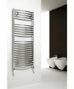 Reina Diva Curved Towel Rail - Chrome