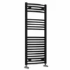 Reina Diva Flat Towel Rail - Black