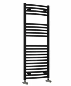 Reina Diva Flat Towel Rail - Black