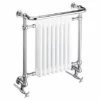 Heritage - Clifton Wall Mounted Heated Towel Rail with Crosshead Valves - AHC101 -Cheap Bathroom Heating Store AHC101 P