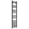 Diamond Heated Towel Rail - W300 x H1600mm - Anthracite - Straight -Cheap Bathroom Heating Store ATR316 pa