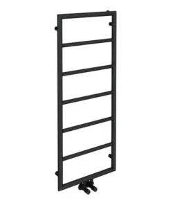 Arezzo Matt Black 1200 x 500 Ladder Heated Towel Rail 8 Arezzo Matt Black 1200 x 500 Ladder Heated Towel Rail -Cheap Bathroom Heating Store AZ12MB d4 460