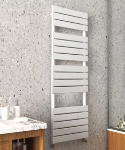 Arezzo Matt White 1512 x 500mm Heated Towel Rail