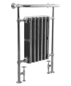 Bampton Traditional 960 x 675mm Heated Towel Radiator - Chrome