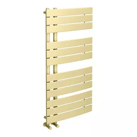Arezzo Brushed Brass Designer Heated Towel Rail 1080 x 550mm 5 Arezzo Brushed Brass Designer Heated Towel Rail 1080 x 550mm - Image 3