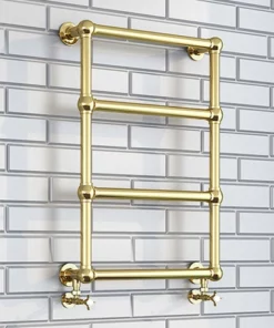 Bloomsbury Traditional Vintage Gold 748 x 498 Wall Mounted Towel Rail