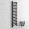 Brooklyn Square 1600 x 500mm Black Nickel Heated Towel Rail