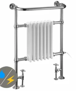 Burlington Full Trafalgar Traditional Radiator (inc. Valves + Electric Heating Kit)