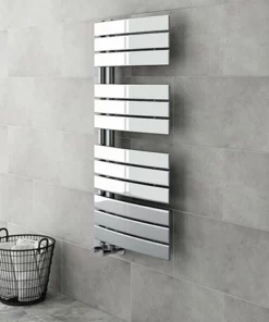 Delta Chrome Designer Heated Towel Rail 1080 x 550mm