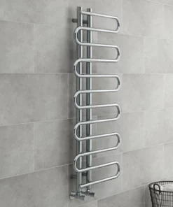 Kai Designer Heated Towel Rail 1310mm x 500mm Chrome