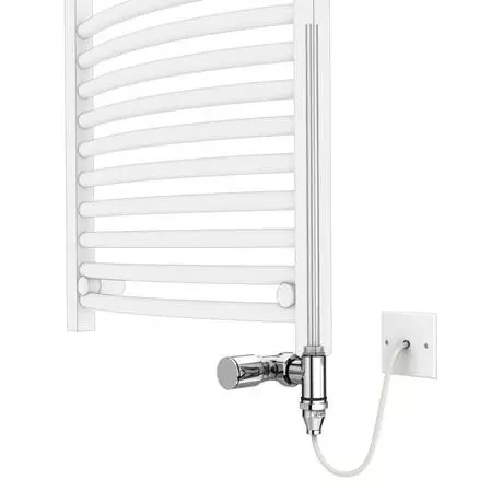 Diamond 400 x 800mm Straight Heated Towel Rail (incl. Valves + Electric Heating Kit) 4 Diamond 400 x 800mm Straight Heated Towel Rail (incl. Valves + Electric Heating Kit) - Image 2