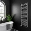 Diamond Heated Towel Rail - 600mm x 1600mm - Chrome - Straight
