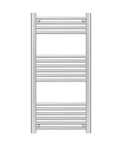 Diamond Heated Towel Rail - W500 x H1000mm - Chrome - Straight -Cheap Bathroom Heating Store COL015 d1 460
