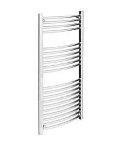 Diamond Curved Heated Towel Rail - 600mm x 1200mm - Chrome -Cheap Bathroom Heating Store COL020 d2 460