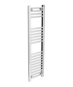 Diamond Heated Towel Rail - W300 x H1200mm - Chrome - Straight -Cheap Bathroom Heating Store COL021 D3 460