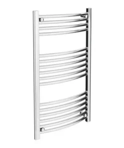 Diamond Curved Heated Towel Rail - W600 x H1000mm - Chrome -Cheap Bathroom Heating Store COL024 d1 460