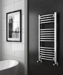 Diamond 500 x 1000mm Curved Heated Towel Rail (incl. Valves + Electric Heating Kit) 11 Diamond 500 x 1000mm Curved Heated Towel Rail (incl. Valves + Electric Heating Kit) -Cheap Bathroom Heating Store COL025 EHK d4 460