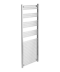 Diamond Heated Towel Rail - W600 x H1800mm - Chrome - Straight