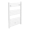 Diamond Heated Towel Rail - W500 x H800mm - White - Straight -Cheap Bathroom Heating Store COL029 P1