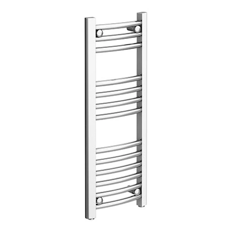 Diamond Curved Heated Towel Rail - W300 x H800mm - Chrome 3 Diamond Curved Heated Towel Rail - W300 x H800mm - Chrome