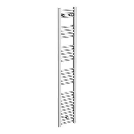 Diamond Heated Towel Rail - W300 x H1600mm - Chrome - Straight 4 Diamond Heated Towel Rail - W300 x H1600mm - Chrome - Straight - Image 2