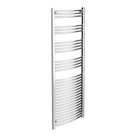 Diamond Curved Heated Towel Rail - W600 x H1800mm - Chrome 3 Diamond Curved Heated Towel Rail - W600 x H1800mm - Chrome