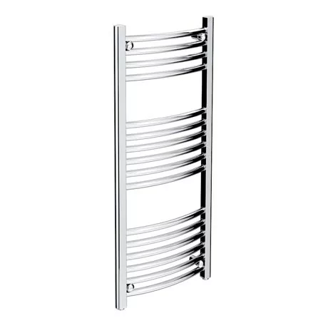 Diamond Curved Heated Towel Rail - W400 x H1000mm - Chrome 3 Diamond Curved Heated Towel Rail - W400 x H1000mm - Chrome