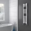 Diamond Heated Towel Rail - W300 x H1200mm - White - Straight 1 Diamond Heated Towel Rail - W300 x H1200mm - White - Straight -Cheap Bathroom Heating Store COL048 N p