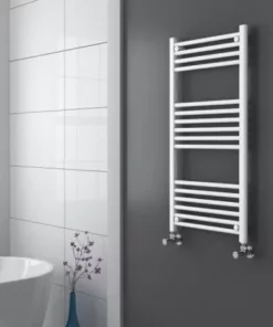 Diamond Heated Towel Rail - W500 x H1000mm - White - Straight -Cheap Bathroom Heating Store COL054 towel rail 460