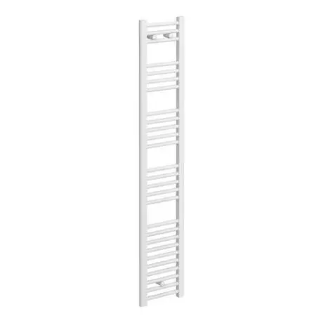 Diamond Heated Towel Rail - W300 x H1600mm - White - Straight 4 Diamond Heated Towel Rail - W300 x H1600mm - White - Straight - Image 2
