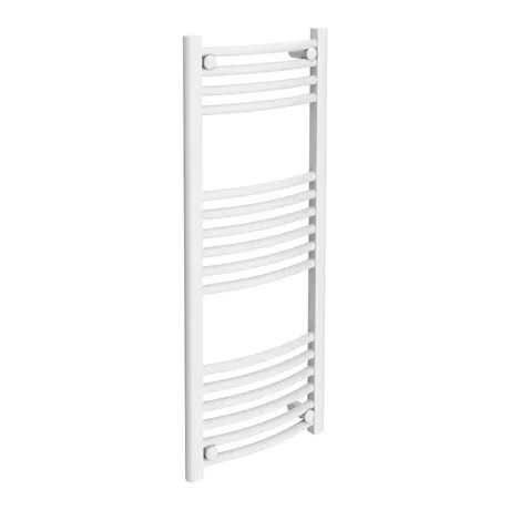 Diamond Curved Heated Towel Rail - W400 x H1000mm - White 3 Diamond Curved Heated Towel Rail - W400 x H1000mm - White