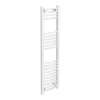 Diamond Curved Heated Towel Rail - W300 x H1200mm - White -Cheap Bathroom Heating Store COL072 Diamond Curved Heated Towel Rail W300 x H1200mm White p