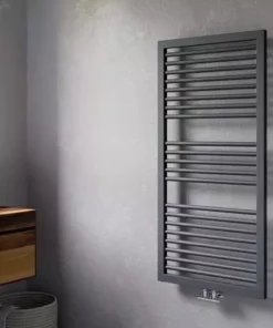 Cruze Designer Heated Towel Rail - Matt Black (1228 x 500mm) -Cheap Bathroom Heating Store CRZTR125 d2 460