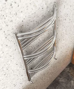 Cruze Curved Heated Towel Rail - W504mm x H850mm- Chrome