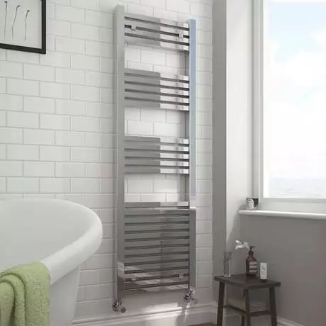 Cube 500 x 1420mm Heated Towel Rail (incl. Valves + Electric Heating Kit) 4 Cube 500 x 1420mm Heated Towel Rail (incl. Valves + Electric Heating Kit) - Image 2