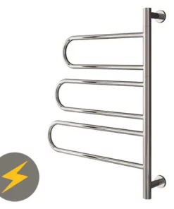 Reina Orne H760 x W580mm Dry Electric Swivel Heated Towel Rail