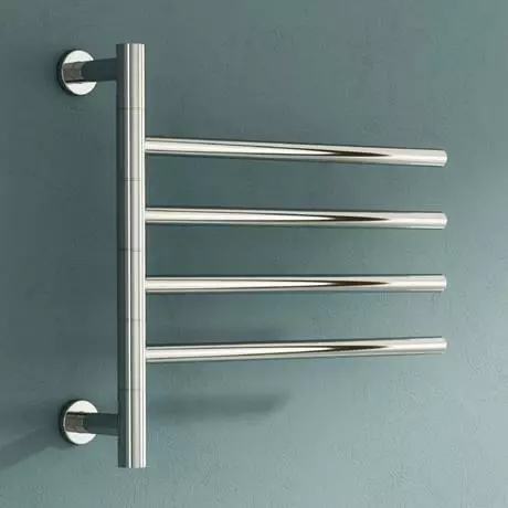 Reina Rance H475 x W500mm Dry Electric Swivel Heated Towel Rail 4 Reina Rance H475 x W500mm Dry Electric Swivel Heated Towel Rail - Image 2