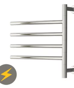 Reina Rance H475 x W500mm Dry Electric Swivel Heated Towel Rail