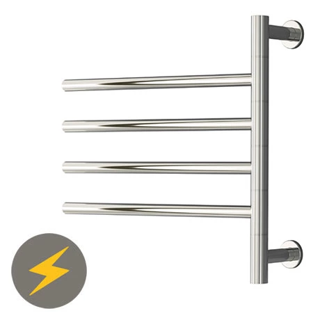 Reina Rance H475 x W500mm Dry Electric Swivel Heated Towel Rail 3 Reina Rance H475 x W500mm Dry Electric Swivel Heated Towel Rail