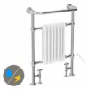 Chatsworth Savoy Traditional Towel Rail (incl. Valves + Electric Heating Kit) -Cheap Bathroom Heating Store ERD01 PK p
