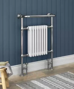 Chatsworth Savoy Traditional Towel Rail (incl. Valves + Electric Heating Kit) -Cheap Bathroom Heating Store ERD01 PK d5 460