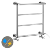 Maine 642 x 720mm Traditional Towel Rail (incl. Valves + Electric Heating Kit) -Cheap Bathroom Heating Store ERD06 EHK p